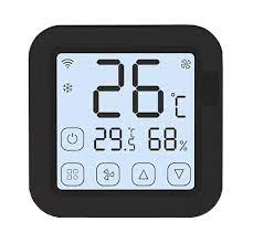 Tuya - WiFi IR thermostat - temperature and humidity sensor - Moes  WR-FL-S16-BK-MS Botland - Robotic Shop